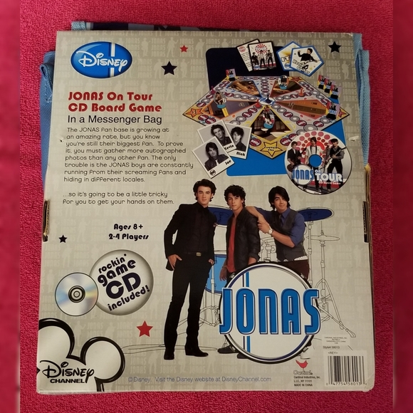 Disney Jonas On Tour CD Board Game Messenger Bag - Picture 2 of 2